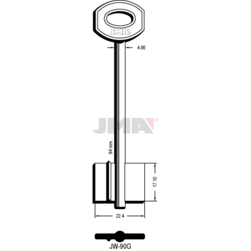 Chei JMA Cu Aripa Din Alama JW-90G